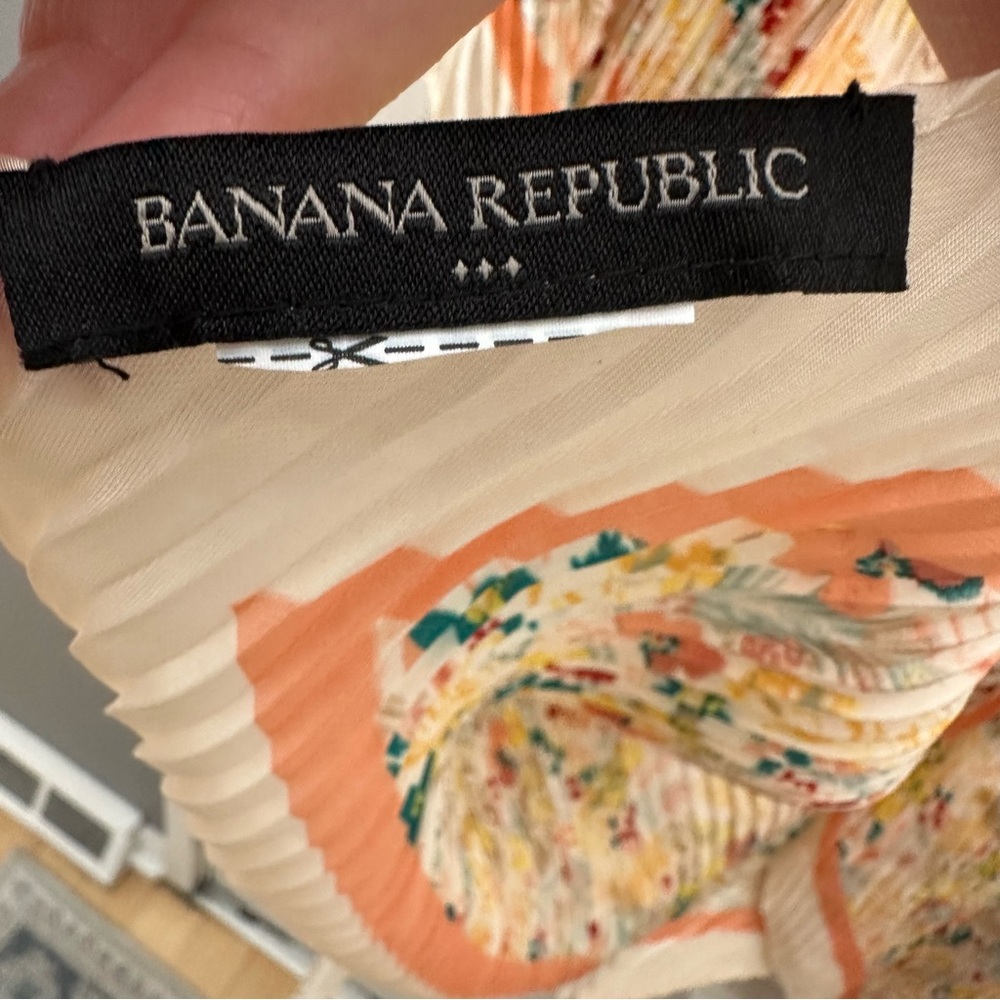 Banana Republic - Floral Pleated Kimono Wrap - OS - Picture 5 of 6